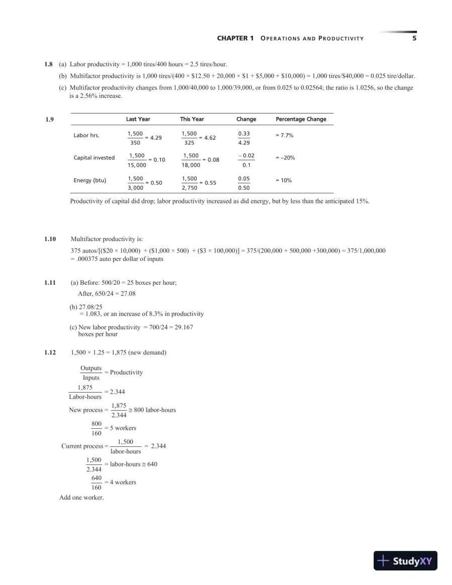 Solution Manual for Operations Management: Sustainability and Supply Chain Management, 13th Edition, page 14