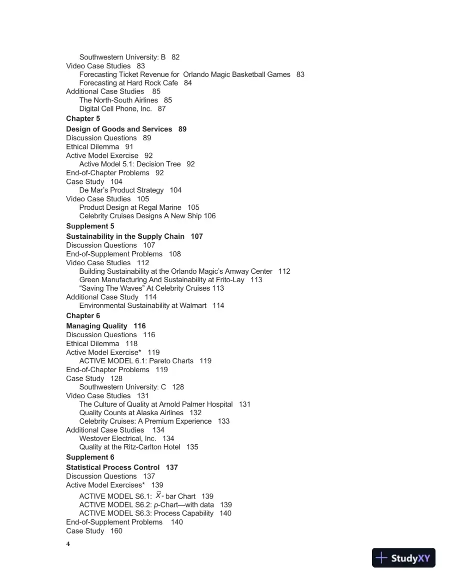 Solution Manual for Operations Management: Sustainability and Supply Chain Management, 13th Edition, page 4