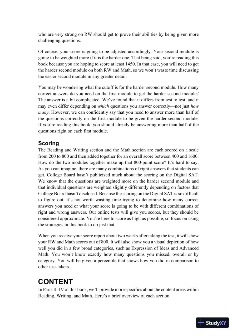 Princeton Review Digital SAT Advanced (College Test Preparation), 2nd Edition (2024), page 13