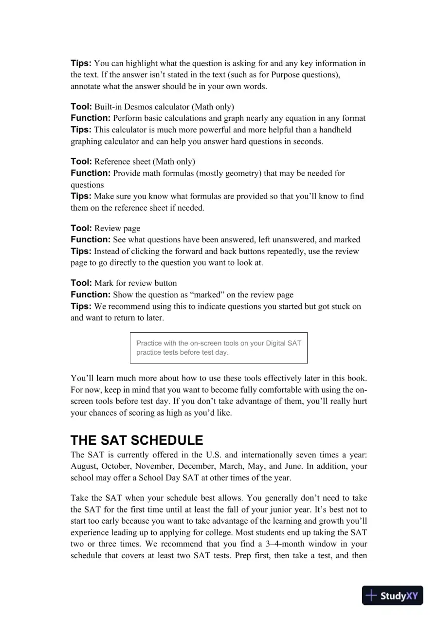 Princeton Review Digital SAT Advanced (College Test Preparation), 2nd Edition (2024), page 15