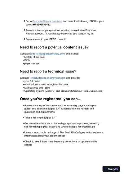 Princeton Review Digital SAT Advanced (College Test Preparation), 2nd Edition (2024) - Page 9 preview image