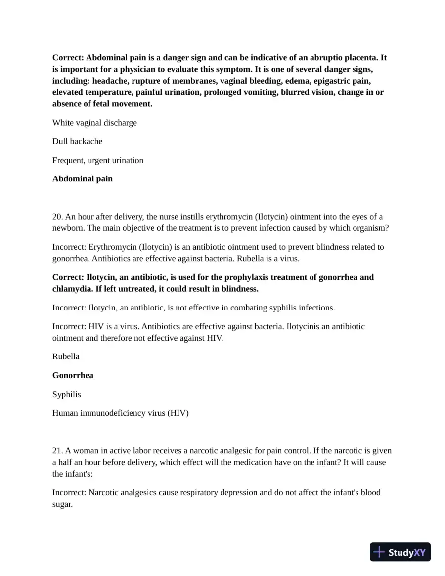ATI Maternal Newborn Practice Exam with Answers (210 Solved Questions), page 12