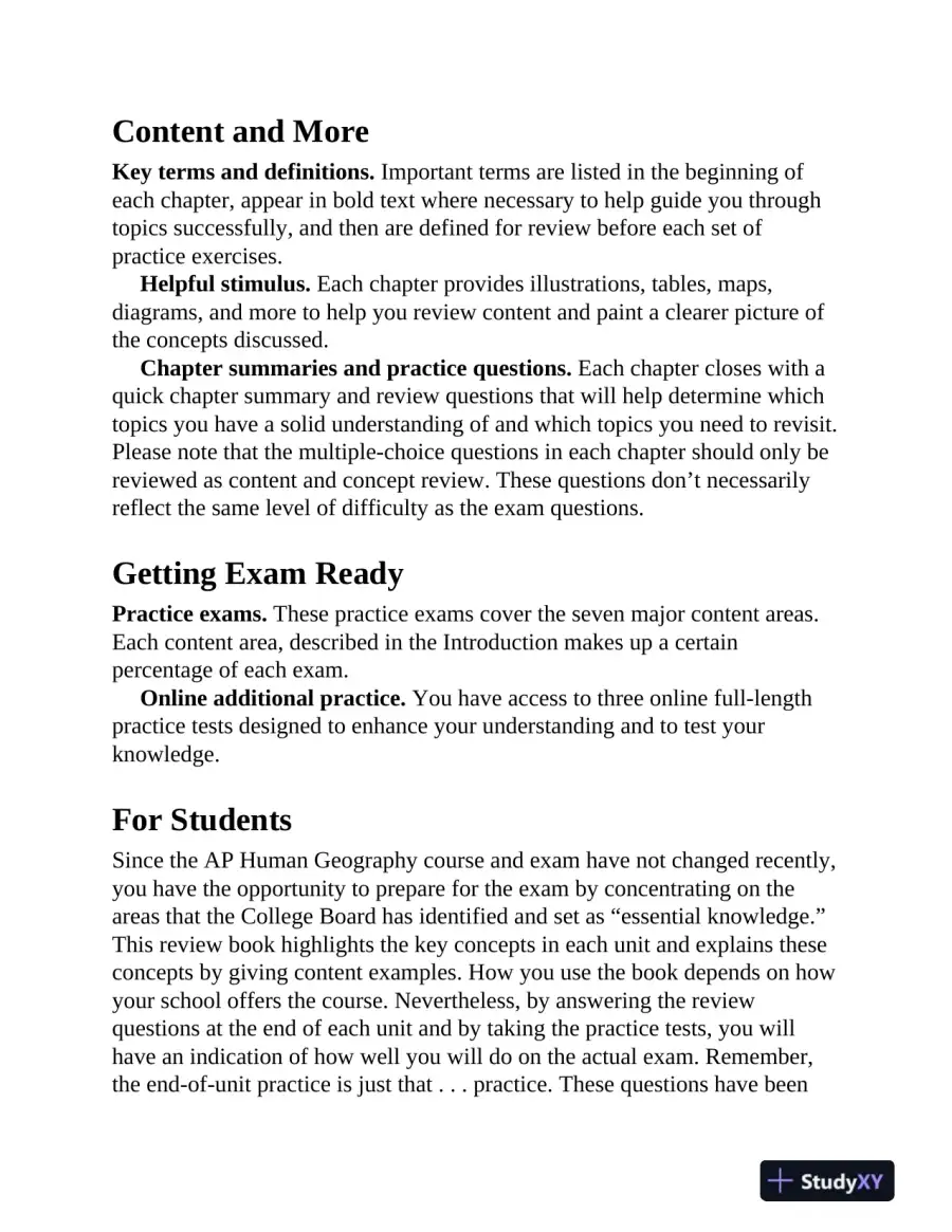 AP Human Geography Premium 2025: 6 Practice Tests + Comprehensive Review (2023), page 12