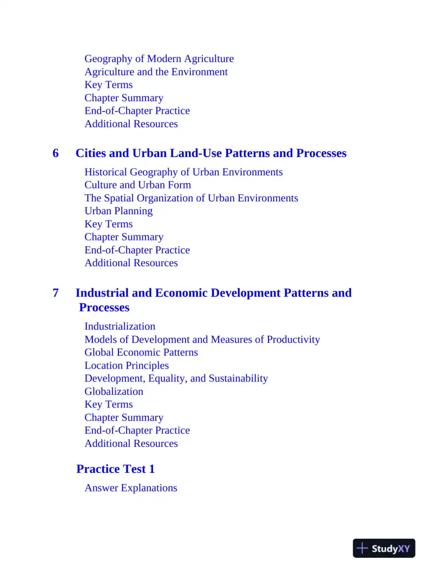 AP Human Geography Premium 2025: 6 Practice Tests + Comprehensive Review (2023), page 9