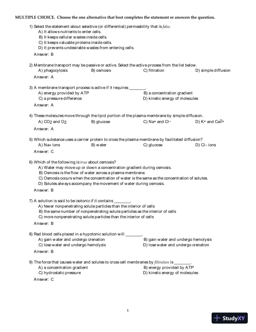 Test Bank For Human Anatomy and Physiology Laboratory Manual, Cat version, 13th Edition, page 13