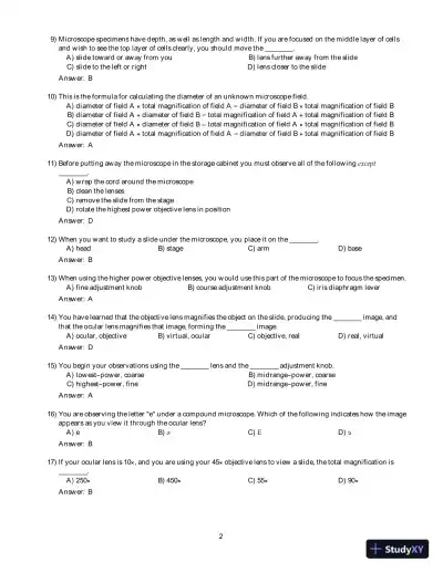 Test Bank For Human Anatomy and Physiology Laboratory Manual, Cat version, 13th Edition - Page 8 preview image