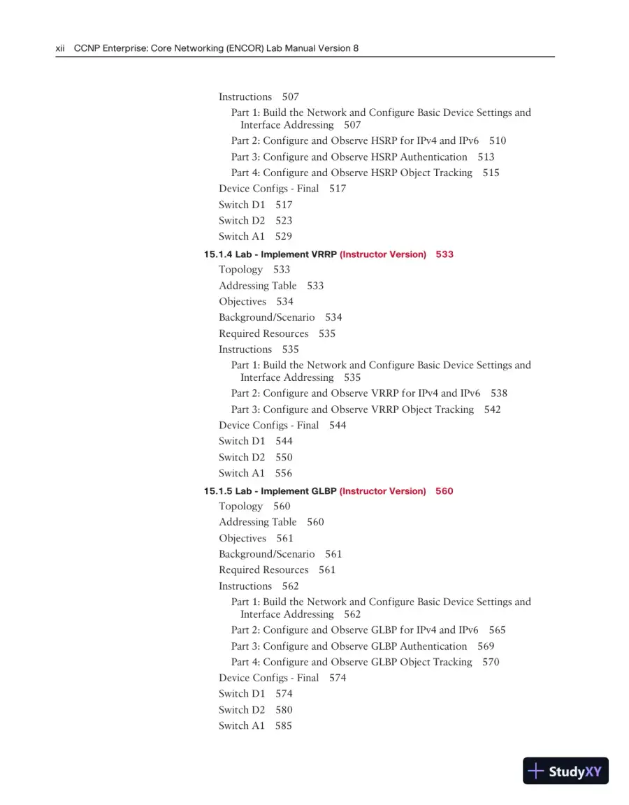 Lecture Notes for CCNP Enterprise: Core Networking (ENCOR) v8 Lab Manual, 2nd Edition, page 11