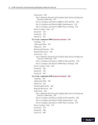 Lecture Notes for CCNP Enterprise: Core Networking (ENCOR) v8 Lab Manual, 2nd Edition - Page 11 preview image