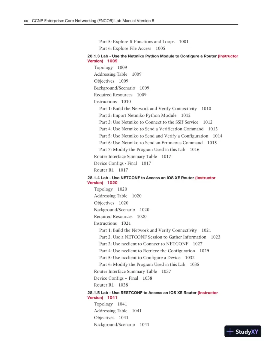 Lecture Notes for CCNP Enterprise: Core Networking (ENCOR) v8 Lab Manual, 2nd Edition, page 19