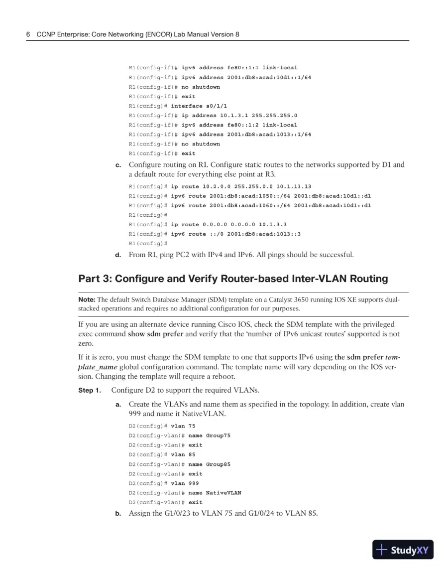 Lecture Notes for CCNP Enterprise: Core Networking (ENCOR) v8 Lab Manual, 2nd Edition, page 27