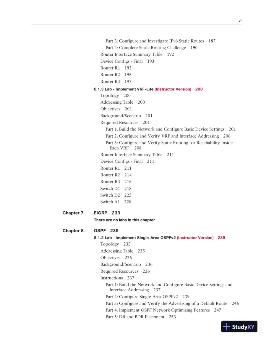 Lecture Notes for CCNP Enterprise: Core Networking (ENCOR) v8 Lab Manual, 2nd Edition, page 6