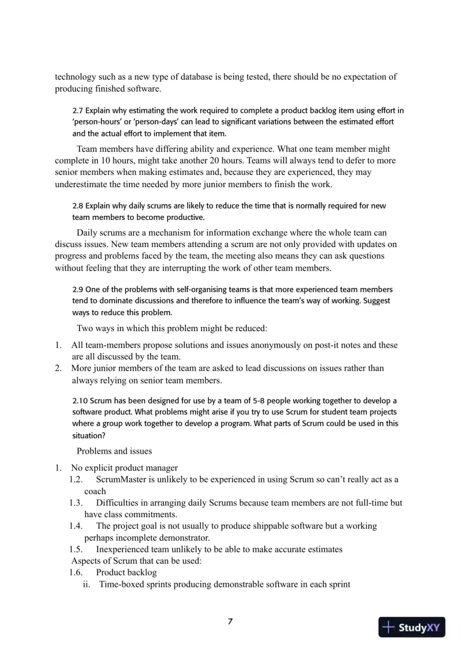 Solution Manual for Engineering Software Products: An Introduction to Modern Software Engineering, 1st Edition, page 7
