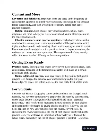 AP Human Geography Premium, 2024: 6 Practice Tests (2024) - Page 13 preview image