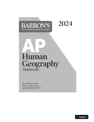 AP Human Geography Premium, 2024: 6 Practice Tests (2024) - Page 3 preview image