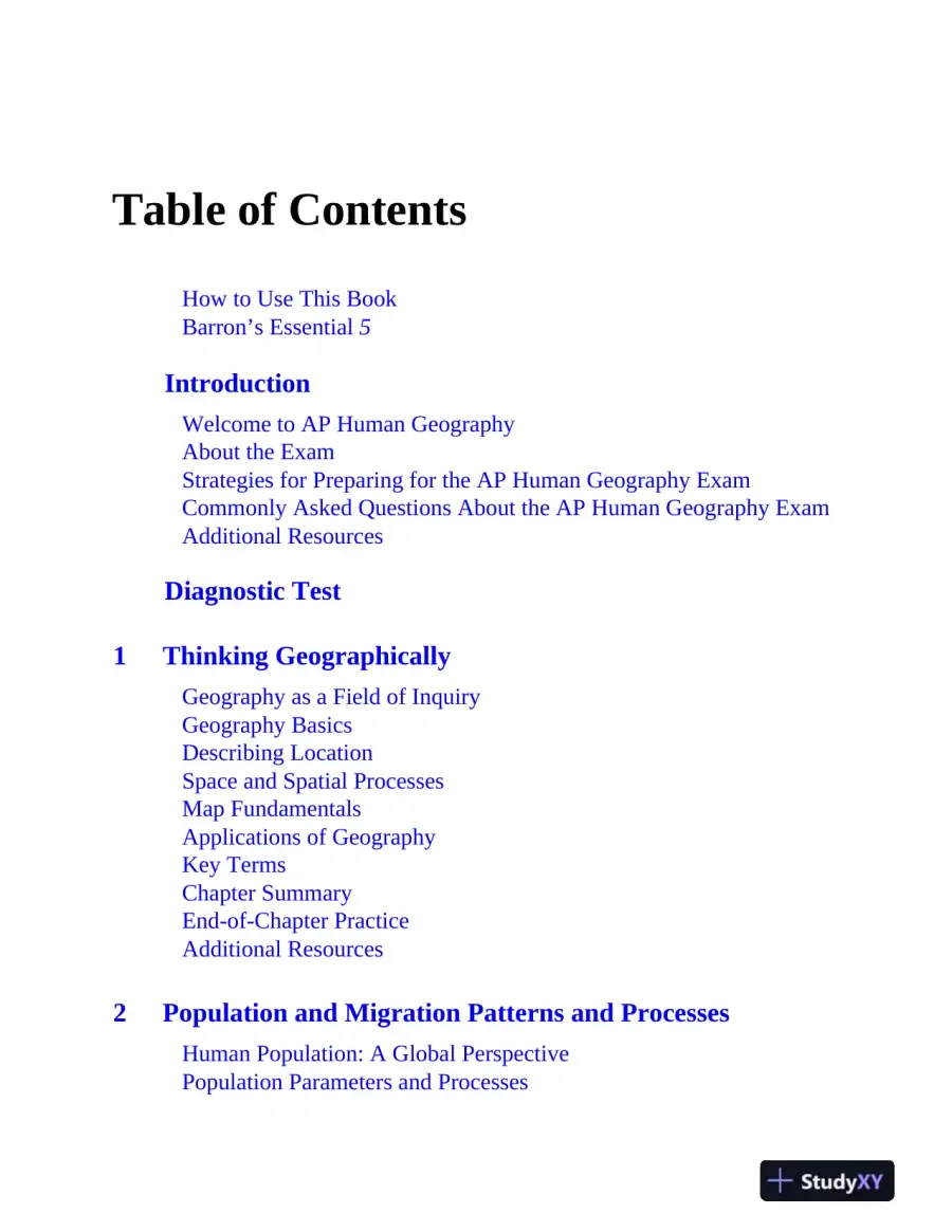 AP Human Geography Premium, 2024: 6 Practice Tests (2024), page 8
