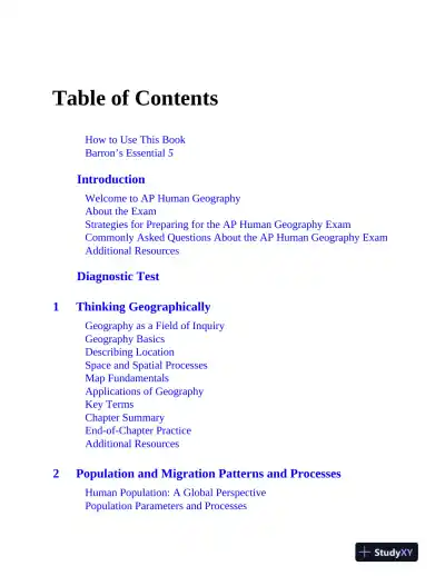 AP Human Geography Premium, 2024: 6 Practice Tests (2024) - Page 8 preview image