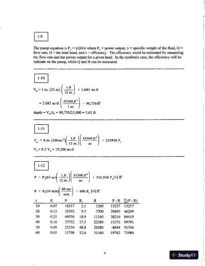 Solution Manual for Hydrologic Analysis and Design, 4th Edition - Page 5 preview image
