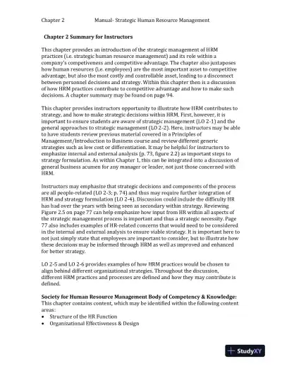 Human Resource Management, 10th Edition Solution Manual - Page 12 preview image