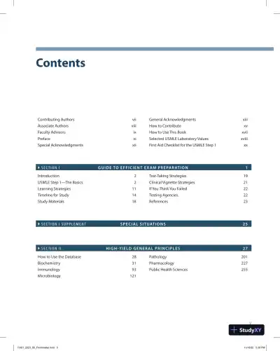 First Aid for the USMLE Step 1 2023 (2023) - Page 7 preview image