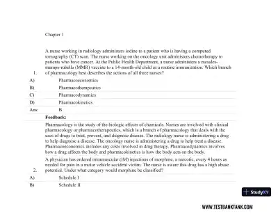 Focus on Nursing Pharmacology Seventh, North American Edition Test Bank - Page 1 preview image