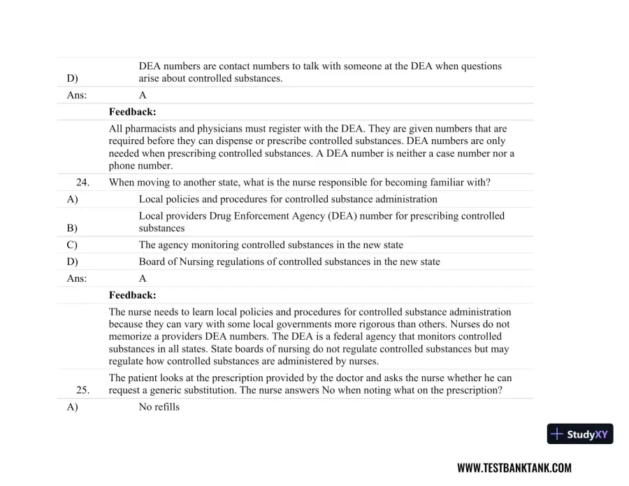 Focus on Nursing Pharmacology Seventh, North American Edition Test Bank, page 16