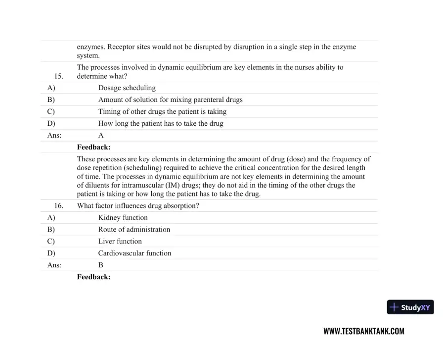 Focus on Nursing Pharmacology Seventh, North American Edition Test Bank, page 31