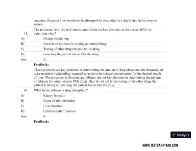 Focus on Nursing Pharmacology Seventh, North American Edition Test Bank - Page 31 preview image