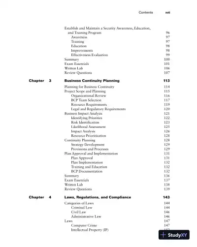 CISSP Official Study Guide (2021) - Page 20 preview image
