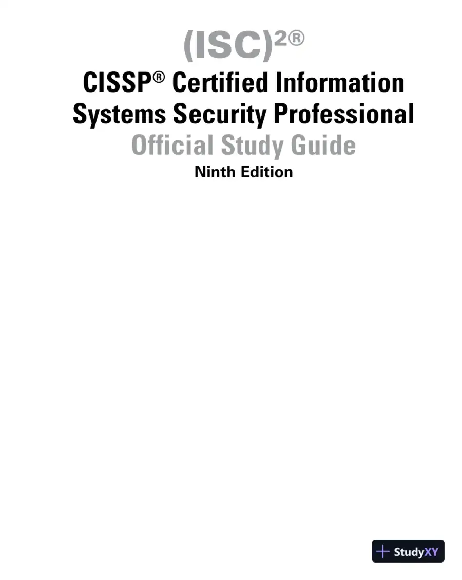 CISSP Official Study Guide (2021), page 4