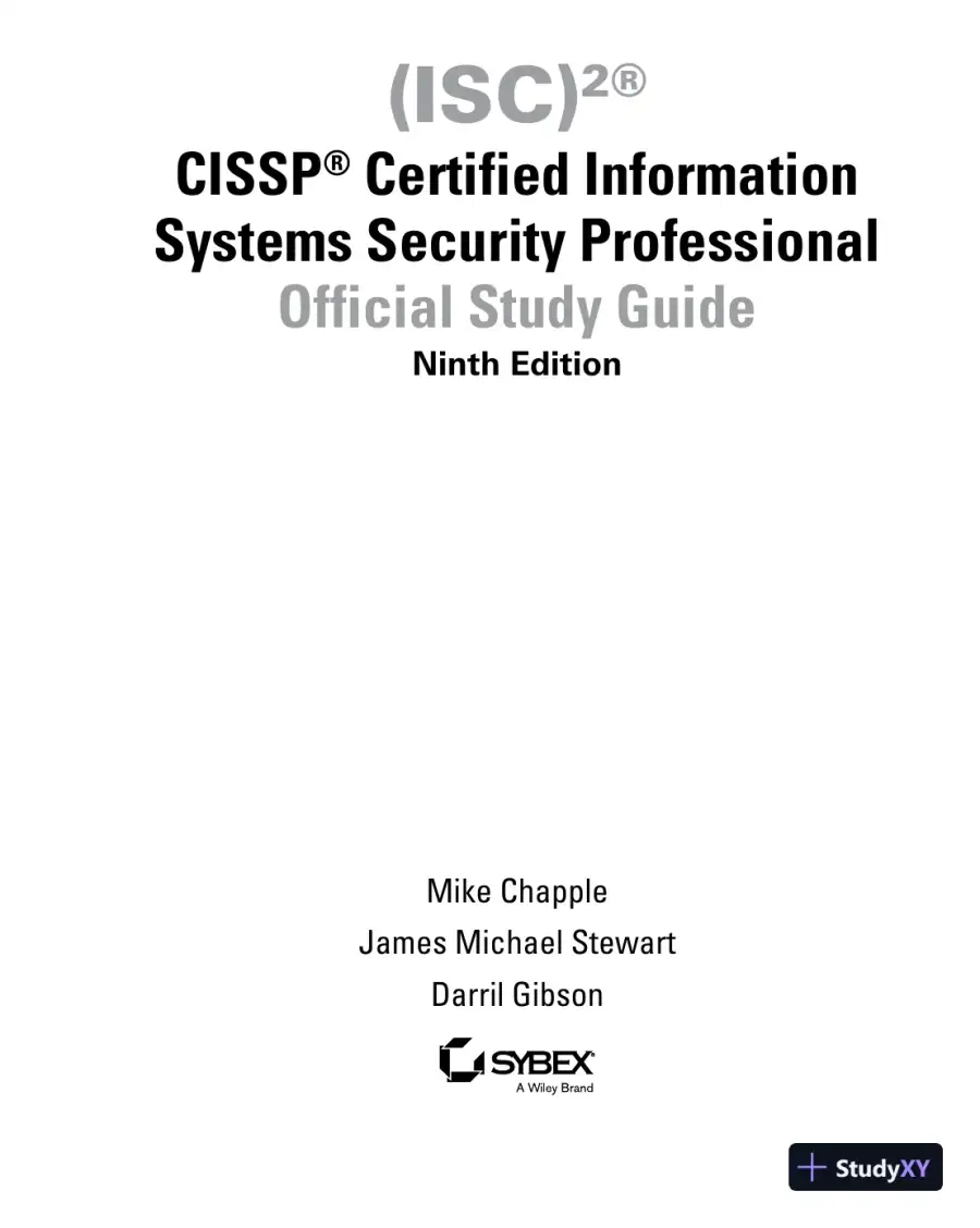 CISSP Official Study Guide (2021), page 6