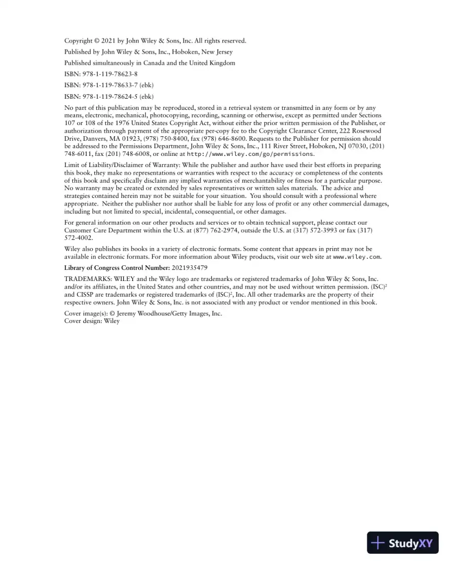 CISSP Official Study Guide (2021), page 7