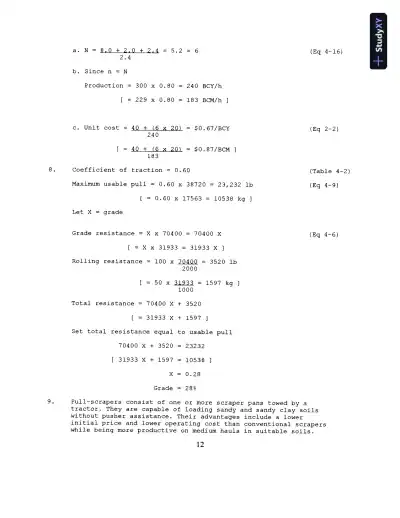Solution Manual for Construction Methods and Management, 8th Edition - Page 15 preview image
