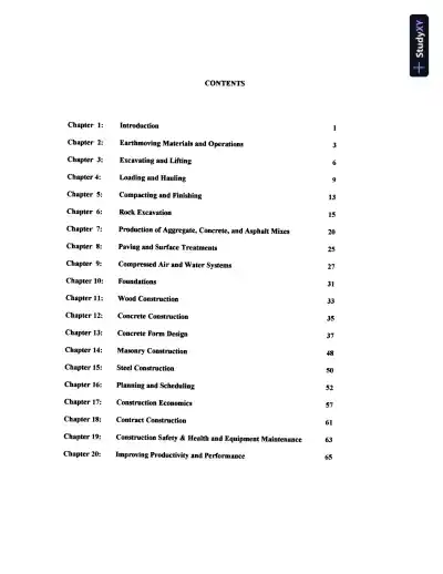 Solution Manual for Construction Methods and Management, 8th Edition - Page 3 preview image