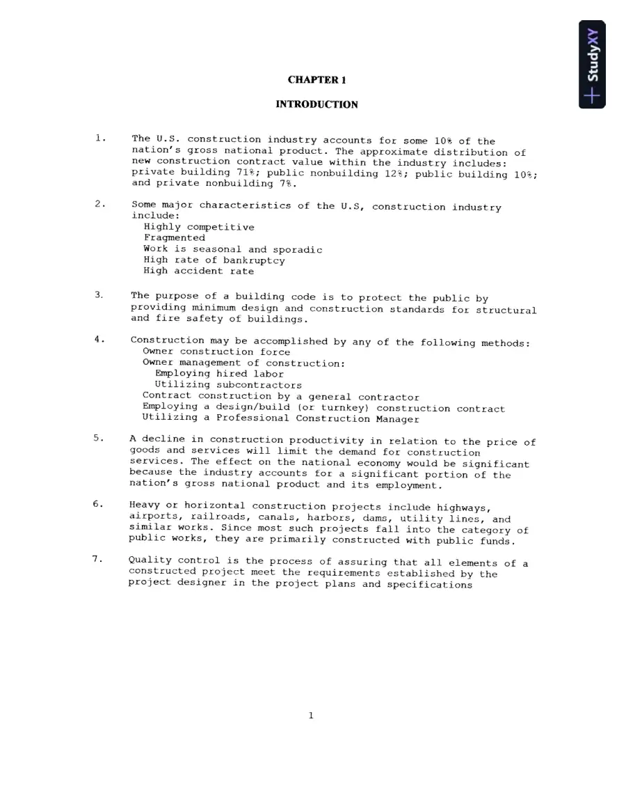 Solution Manual for Construction Methods and Management, 8th Edition, page 4