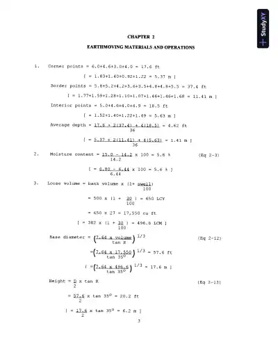 Solution Manual for Construction Methods and Management, 8th Edition - Page 6 preview image