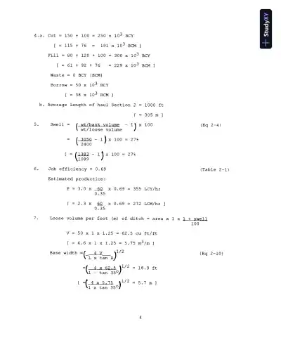 Solution Manual for Construction Methods and Management, 8th Edition - Page 7 preview image