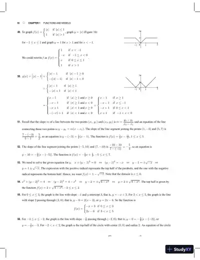 Solution Manual For Calculus: Early Transcendentals, 8th Edition - Page 9 preview image
