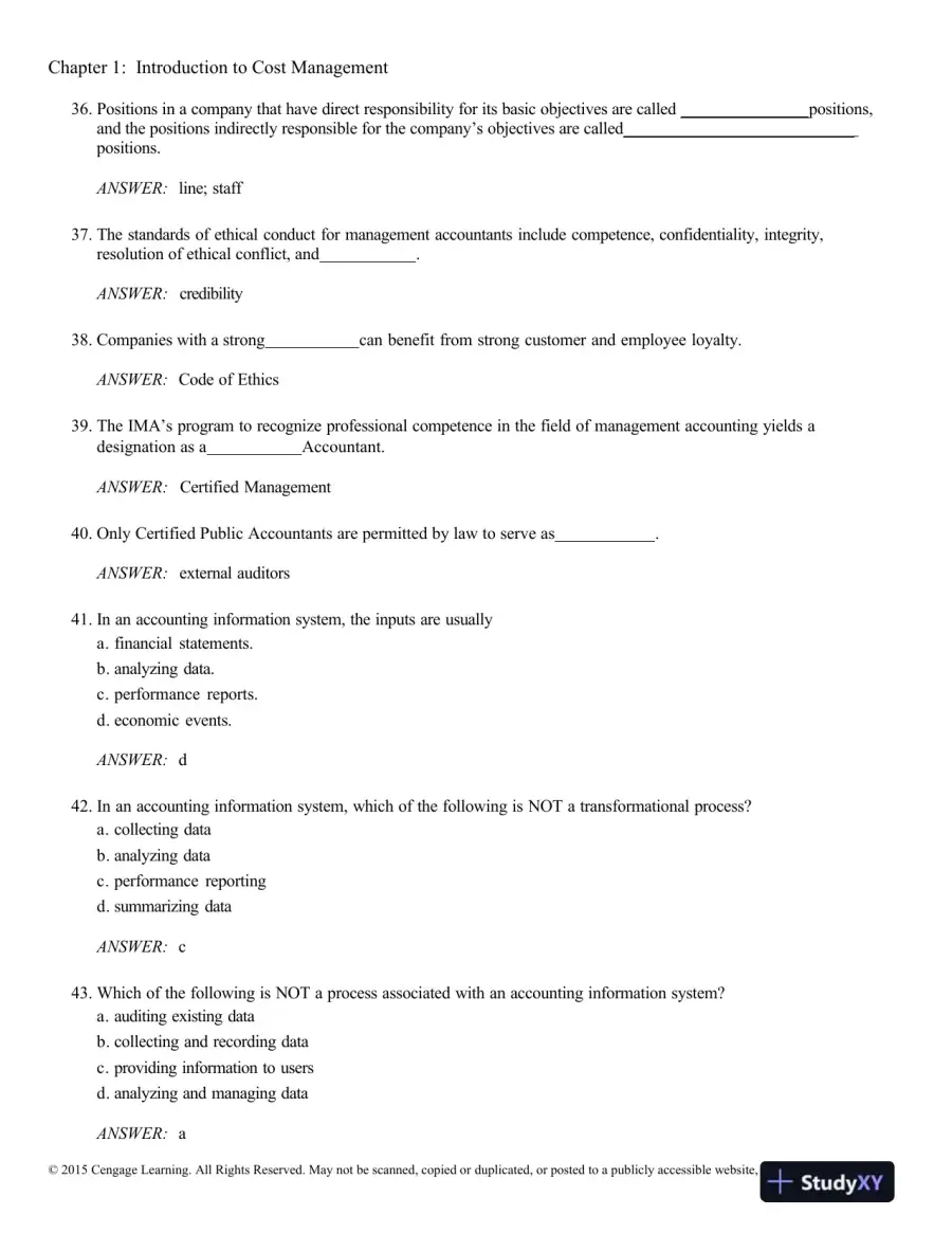 Test Bank For Cornerstones Of Cost Management, 3rd Edition, page 7