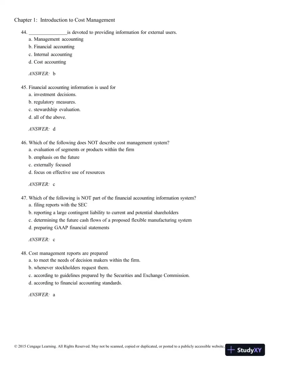 Test Bank For Cornerstones Of Cost Management, 3rd Edition, page 8