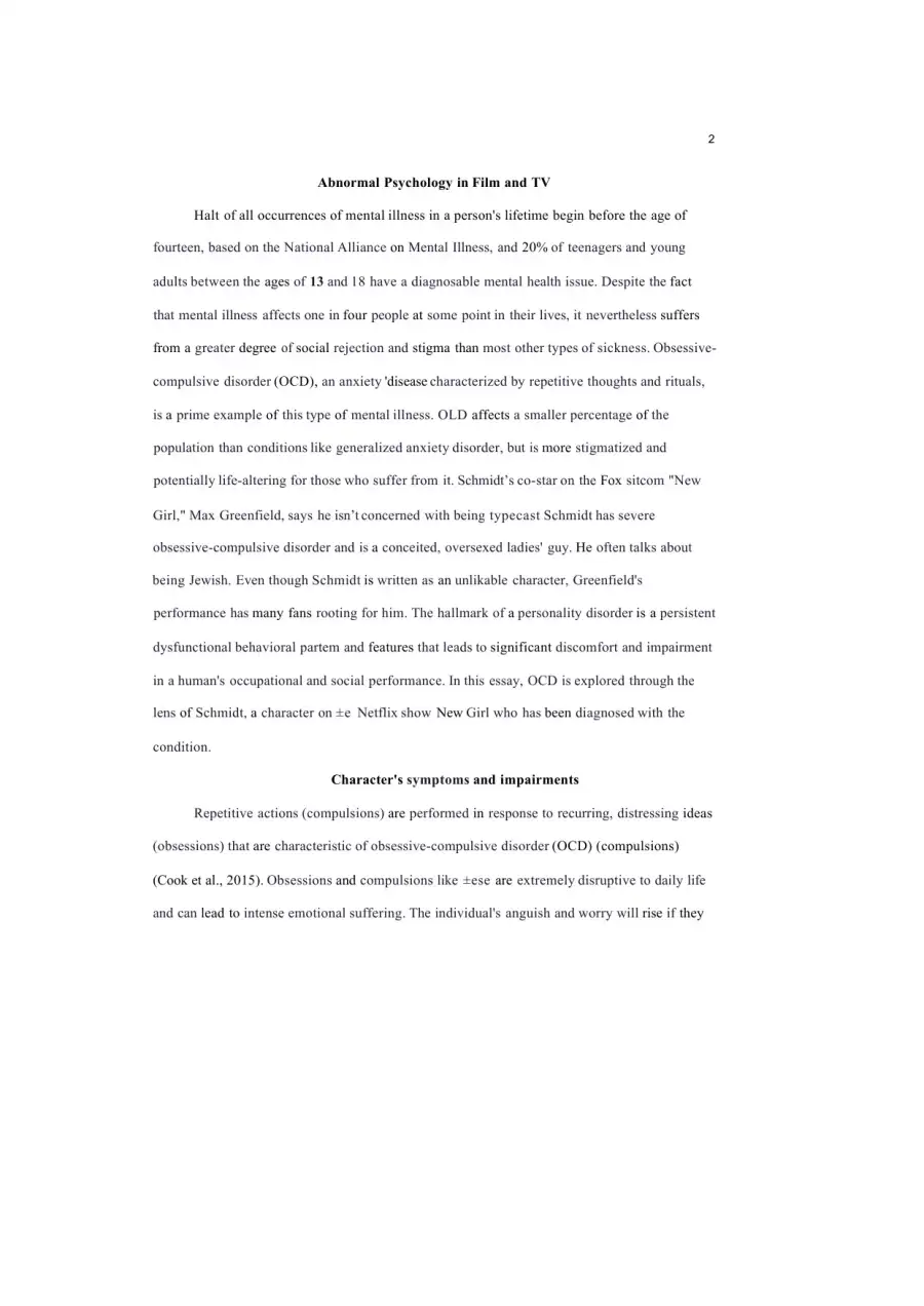 Understanding and Exploring Abnormal Psychology in, page 2