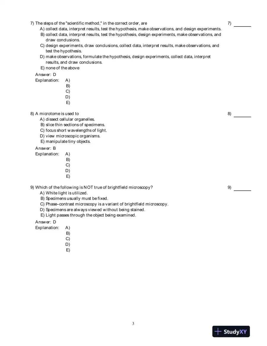 The World Of The Cell, 7th Edition Test Bank, page 4
