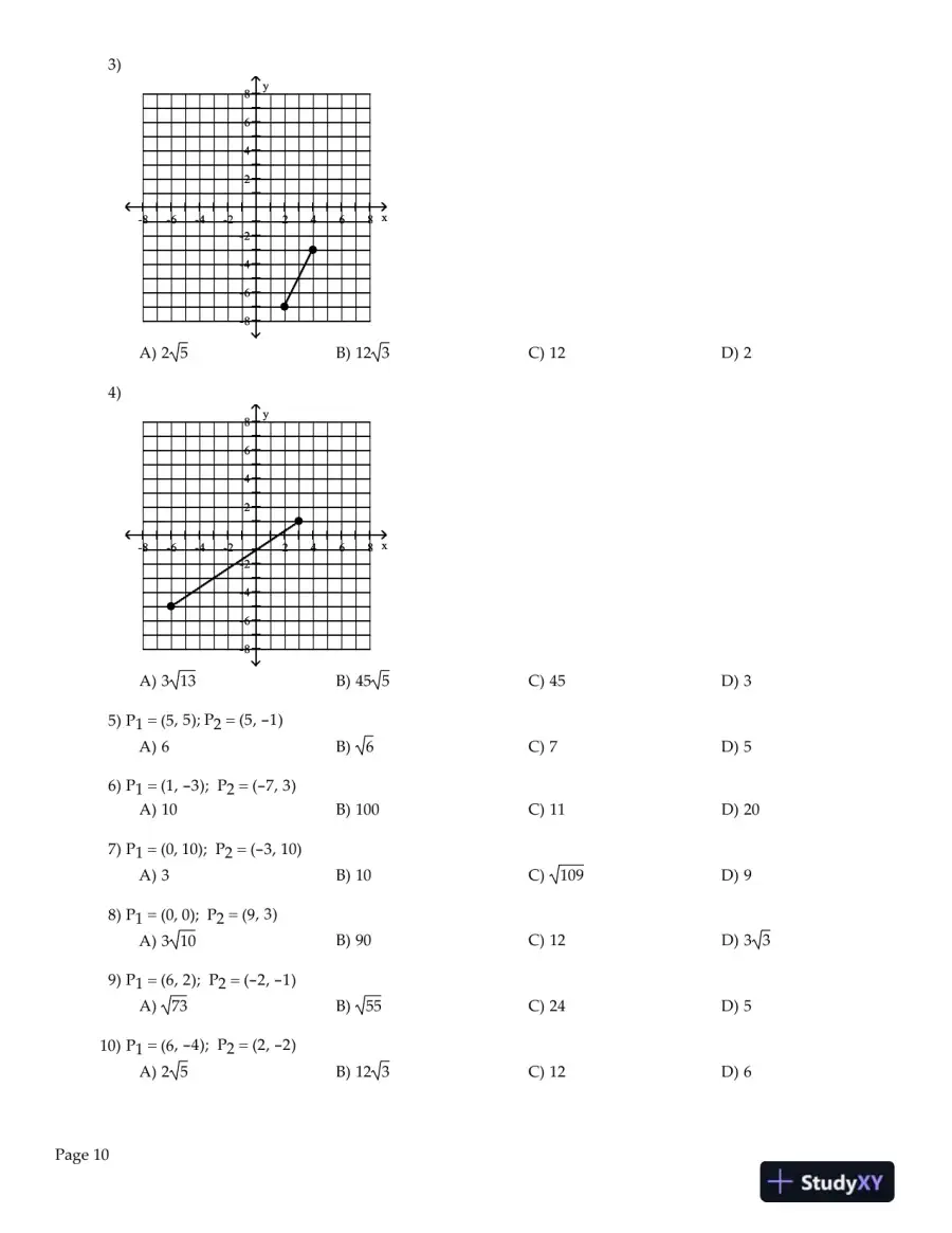 Test Bank for Precalculus , 10th Edition, page 12
