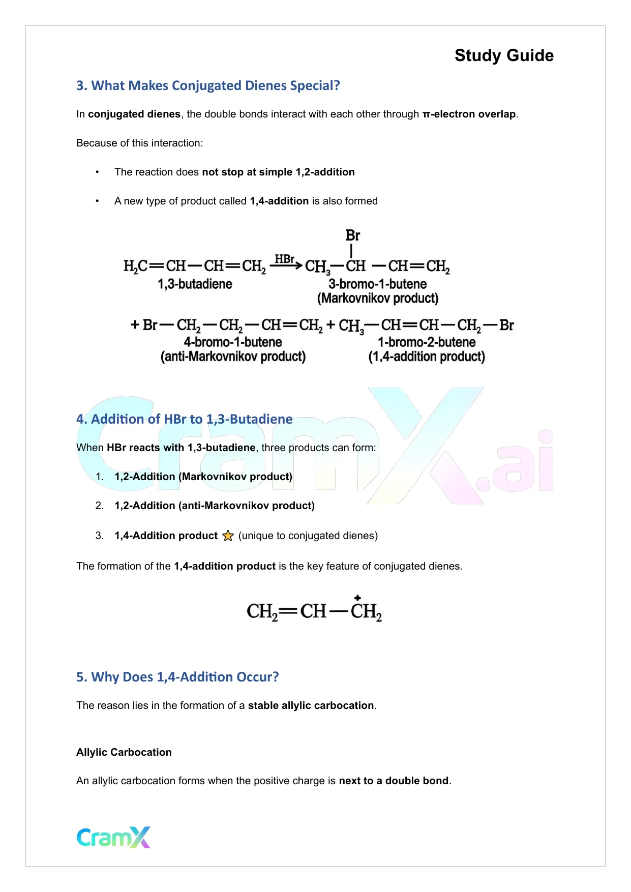 Organic Chemistry I - Conjugated Dienes - Page 4 preview image