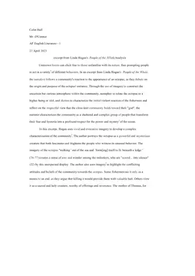 AP Prose Analysis 2022 - Page 1 preview image