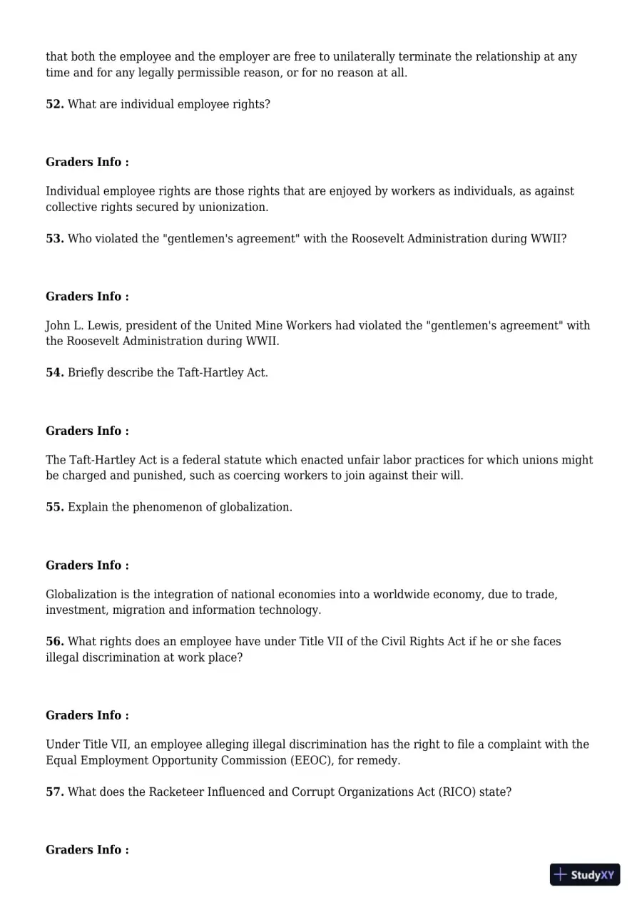 Employment And Labor Law, 9th Edition Test Bank, page 14