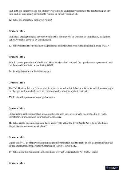 Employment And Labor Law, 9th Edition Test Bank - Page 14 preview image