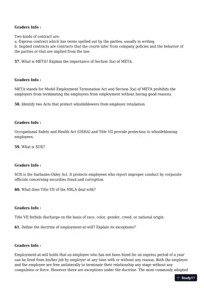 Employment And Labor Law, 9th Edition Test Bank - Page 30 preview image