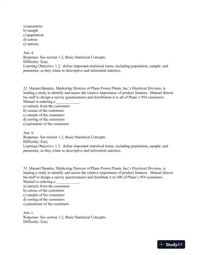 Business Statistics: for Contemporary Decision Making, 7th Edition Test Bank - Page 10 preview image