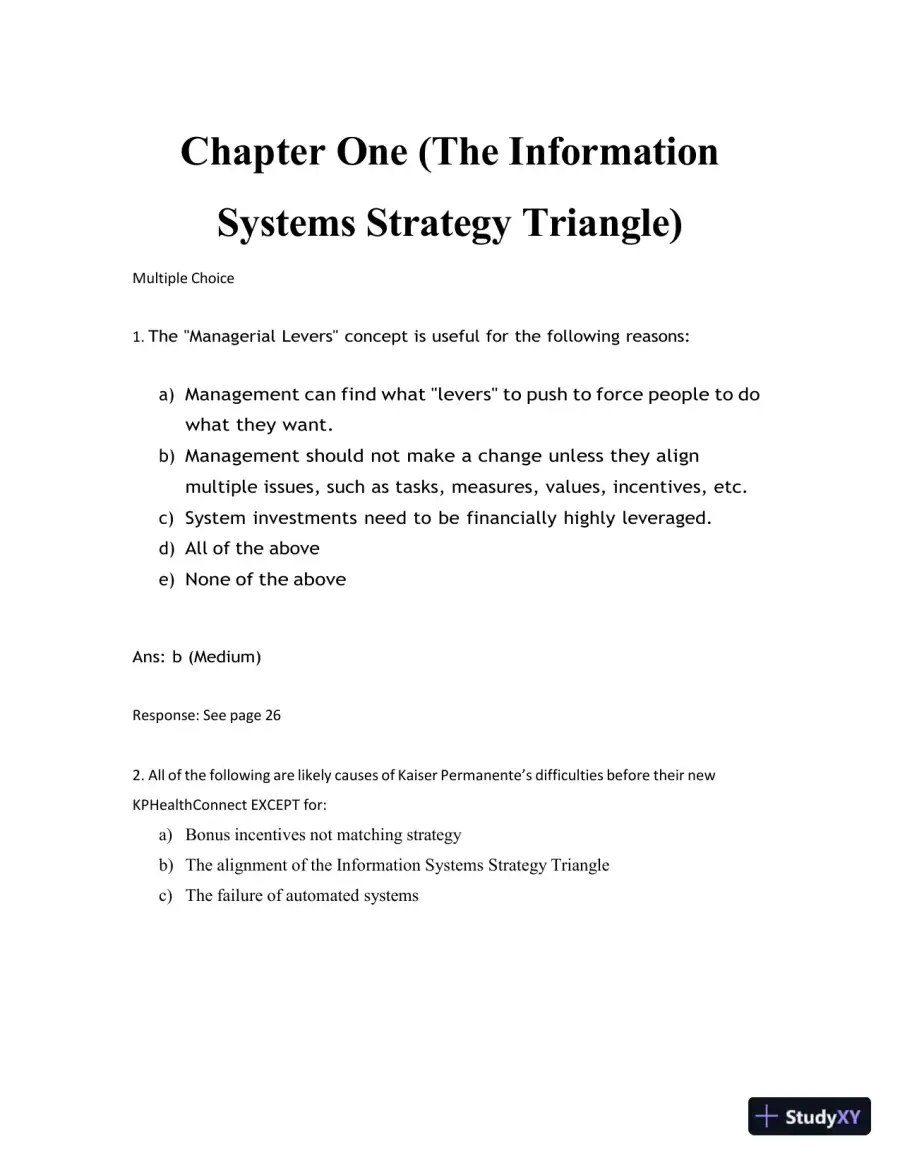 Test Bank for Managing and Using Information Systems: A Strategic Approach, 7th Edition (Chapters 1-13), page 7