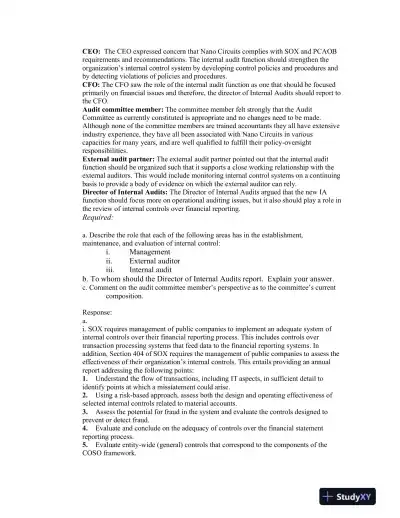 Information Technology Auditing, 4th Edition Solution Manual - Page 12 preview image